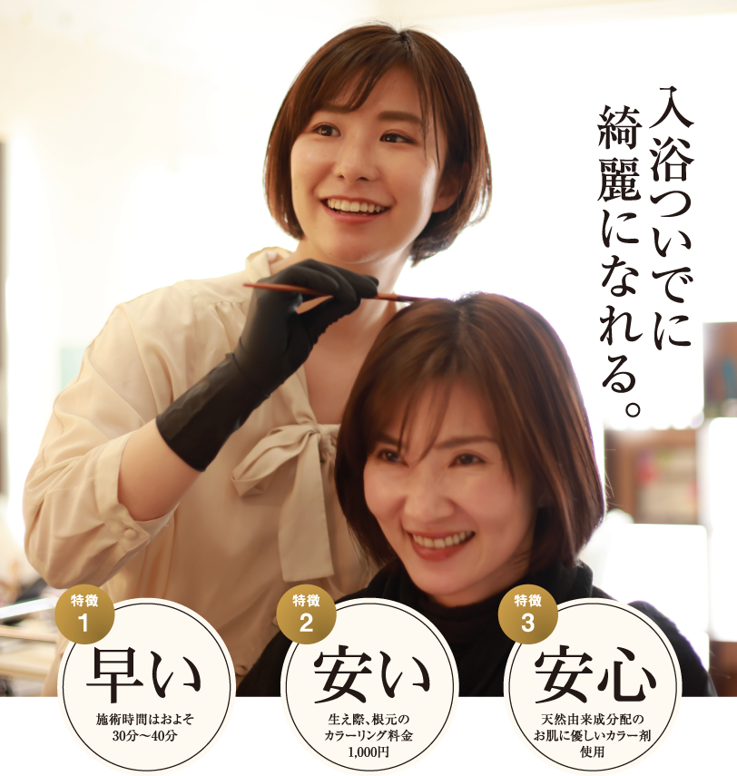 白髪染め 松山市 安い