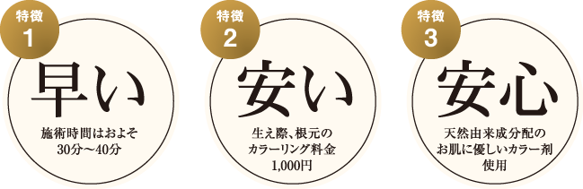 松山市安い白髪染め専門店